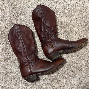 Vintage Tony Lama Dark Leather Boots